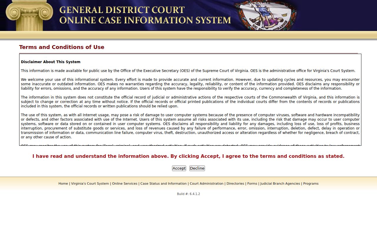 Alexandria City traffic warrant case and payment search portal